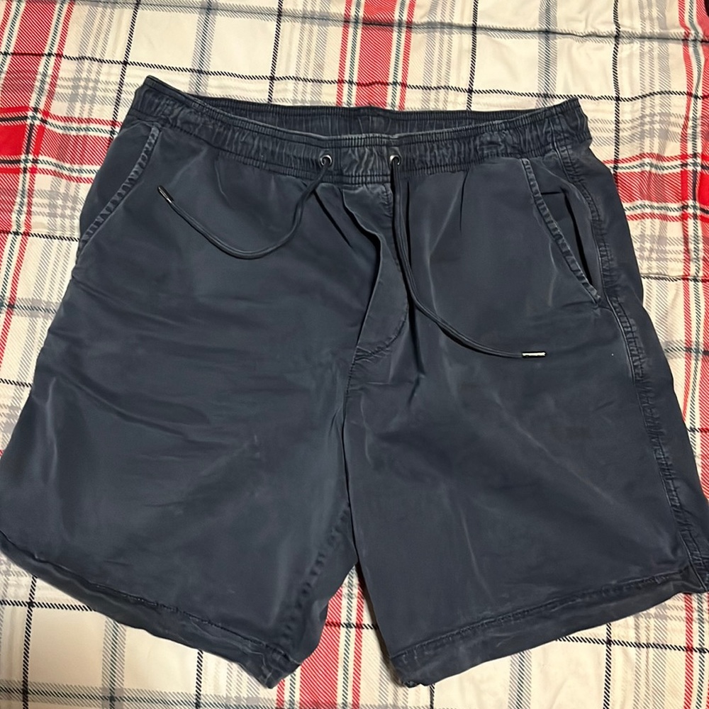 Blue khaki shorts